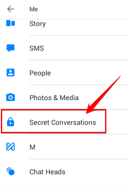 Select Secret Conversations