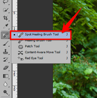 công cụ Spot Healing Brush Tool