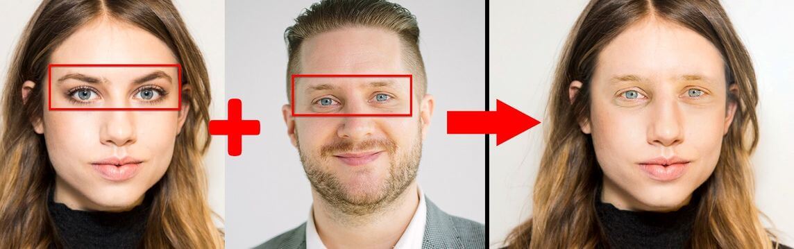 Merge one person's face onto another person's face in Photoshop 30
