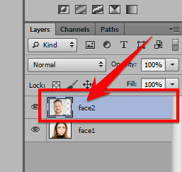 Pair one person's face with another in Photoshop 17