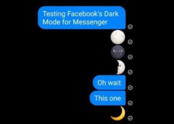 dark mode fb messenger