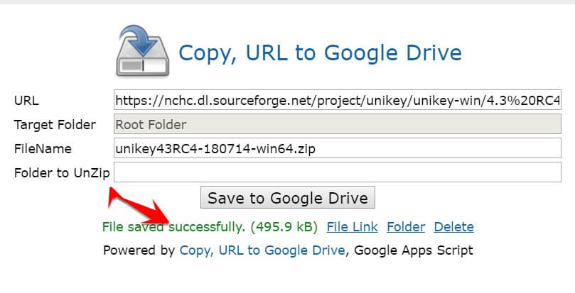How to Upload File from URL to Google Drive without downloading to computer