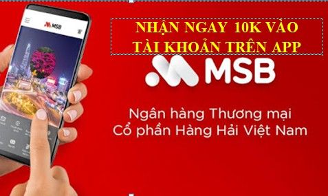Cách nhận 10.000đ từ App MSB của ngân hàng Maritime Bank - AnonyViet