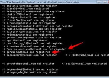 Tool check Hotmail đã đăng ký hay chưa dùng để check acc cổ