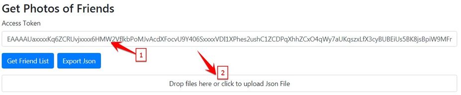 Drop files here or click to upload Json File