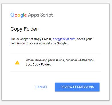 grant permission to Copy the entire Google Drive to others