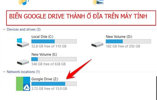 RaiDrive Biến Google Drive thành ổ đĩa mạng