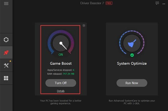  Driver Booster 8 Game Boost tăng tốc chơi game