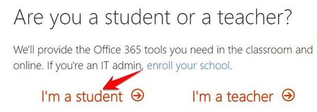 how to sign up for Office 365 Student