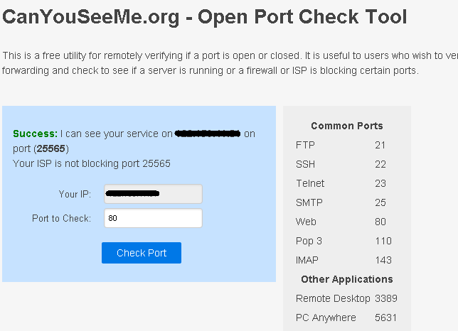 canyouseeme check port 