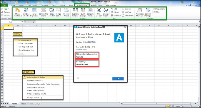 cách sử dụng Ultimate Suite for Excel