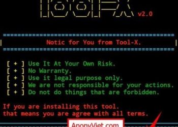 Tool-X Bộ công cụ Hack Server, Web, kiểm tra bảo mật trên Linux 2