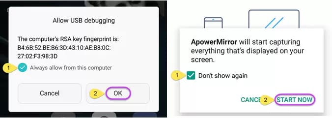 kết nối android với máy tính để xem tiktok trên windows bằng ApowerMirror