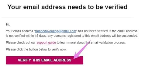 VERIFY THIS EMAIL ADDRESS