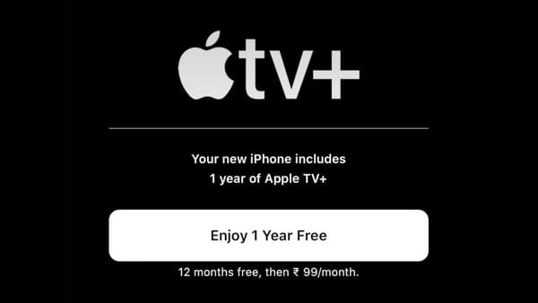 Instructions to register for Apple TV + 1 year for free to watch movies Online