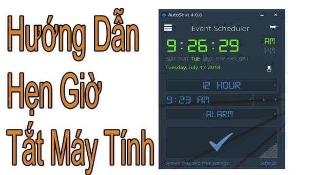 AUTOSHUT Shutdown timer software with many functions