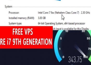 free VPS Windows 10 RAM 3GB Core i7