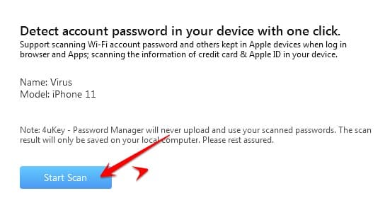 Cách Backup Password Wifi trên Iphone bằng 4uKey Password Manager