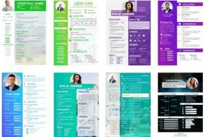 Download job application form with PowerPoint Resume/CV Template