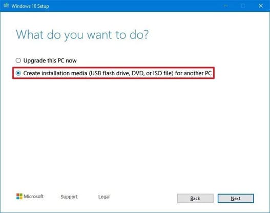 Instructions for creating a UEFI standard Windows 10 installation USB