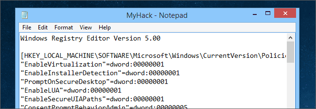 Hướng dẫn tạo file .reg để Hack Registry trên Windows 9