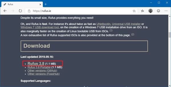 Hướng dẫn tạo USB cài đặt Windows 10 chuẩn UEFI