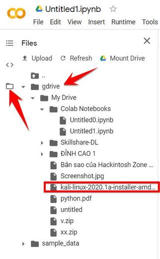 Cách Download File về Drive