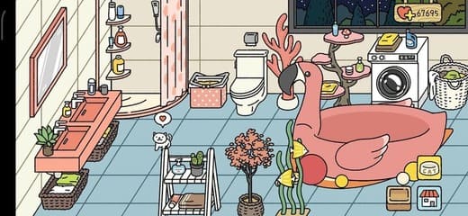 mẫu trang trí phòng tắm adorable home đẹp