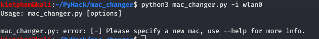 [PyHack] Bài 1: MAC là gì? Cách thay đổi MAC bằng python