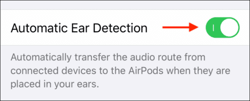 Tắt tính năng tự động phát hiện tai nghe airpods