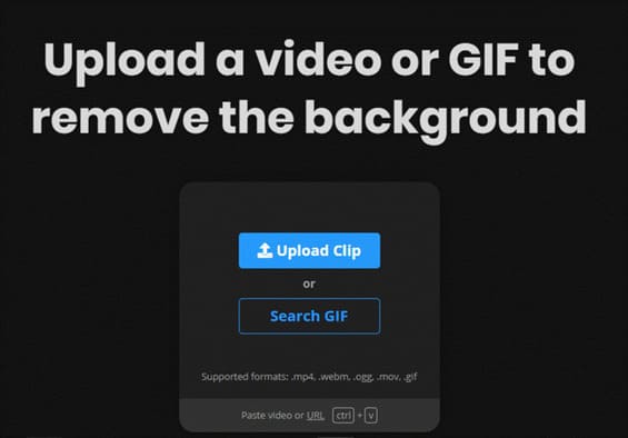 upload video to Unscreen to remove the background