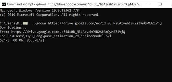 dùng gdown để download file từ google drive trên linux