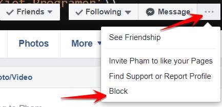 block facebook