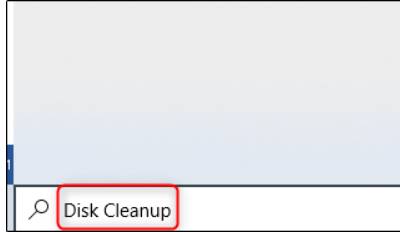 Xóa bộ nhớ cache tạm thời với Disk Cleanup
