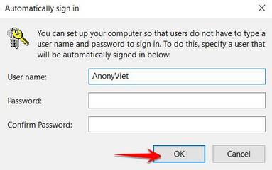 How to remove Password Windows logon