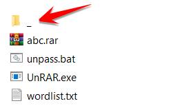find password to extract winrar
