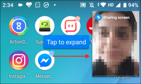 Cách chia sẻ màn hình điện thoại bằng Facebook Messenger cho người khác 14