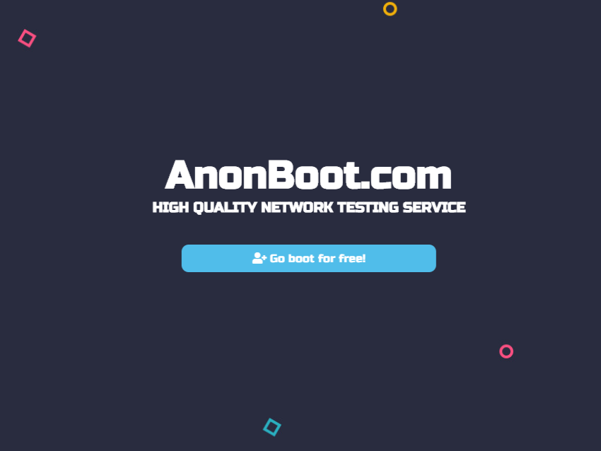 Check Ddos Website load capacity with AnonBoot