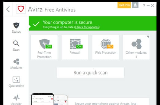Avira Free Antivirus phần mềm diệt Virus miễn phí tốt nhất