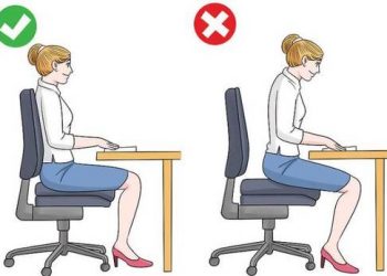 Cách ngồi vào bàn máy vi tính đúng cách tránh bị đau lưng, đau mắt