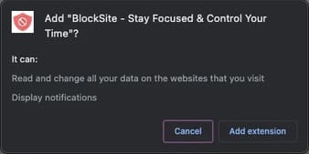 BlockSite trên Chrome Store