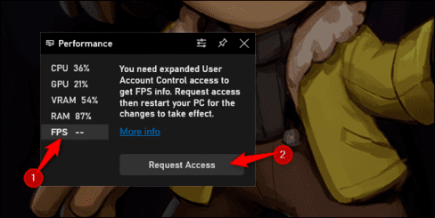 Request Access FPS Windows 10