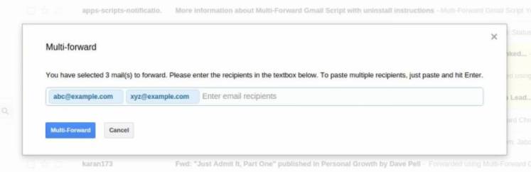 Multi Forward For Gmail