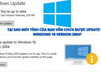 khong update duoc windows 10 2004