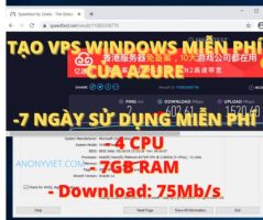 How to create a Windows 7Gb Azure VPS for free