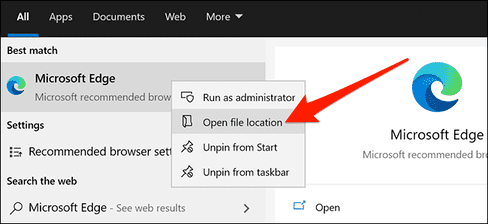 Create a guest mode shortcut on Microsoft Edge