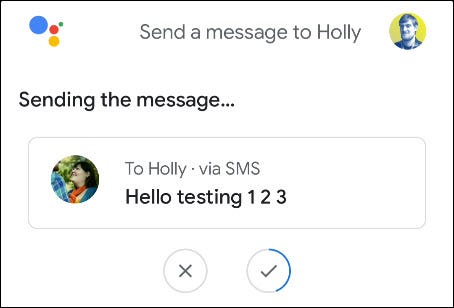 How to command the virtual assistant Google Assistant to send you messages 2