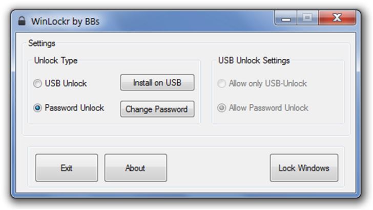 WinLockr USB Lock Key