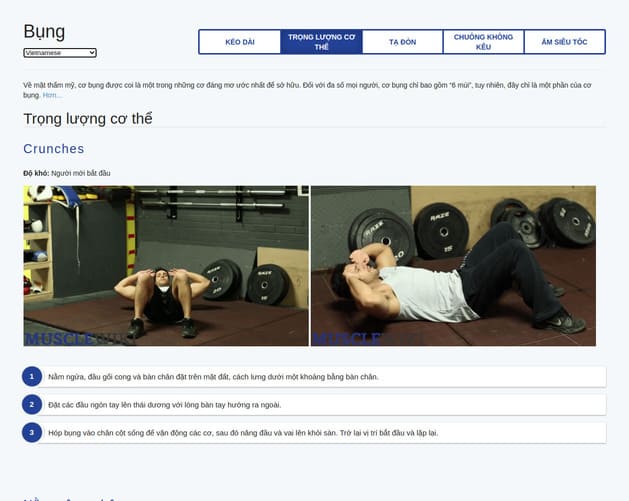 MuscleWiki: Trang web giúp bạn chọn bài tập Gym theo nhóm cơ 7