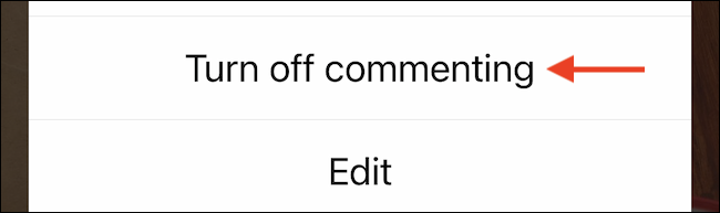Turn Off Commenting
